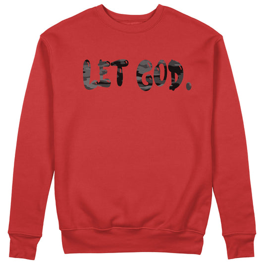 LET GOD. - Red Sweatshirt - Faith Love Africa