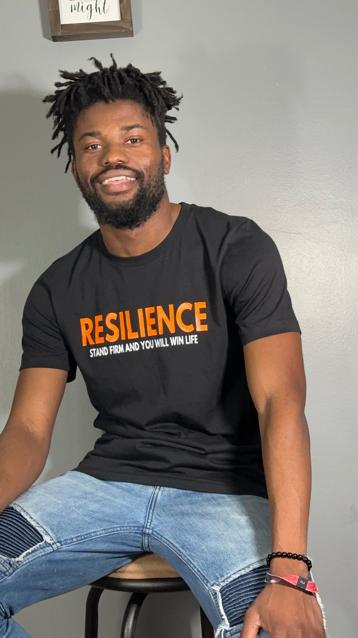 Resilience Tee - Black - Faith Love Africa